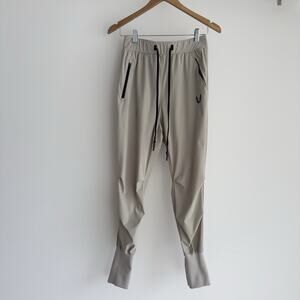 ASRV Tetra Lite Joggers Mens Small High Rib Performance Pants Sand Smoke